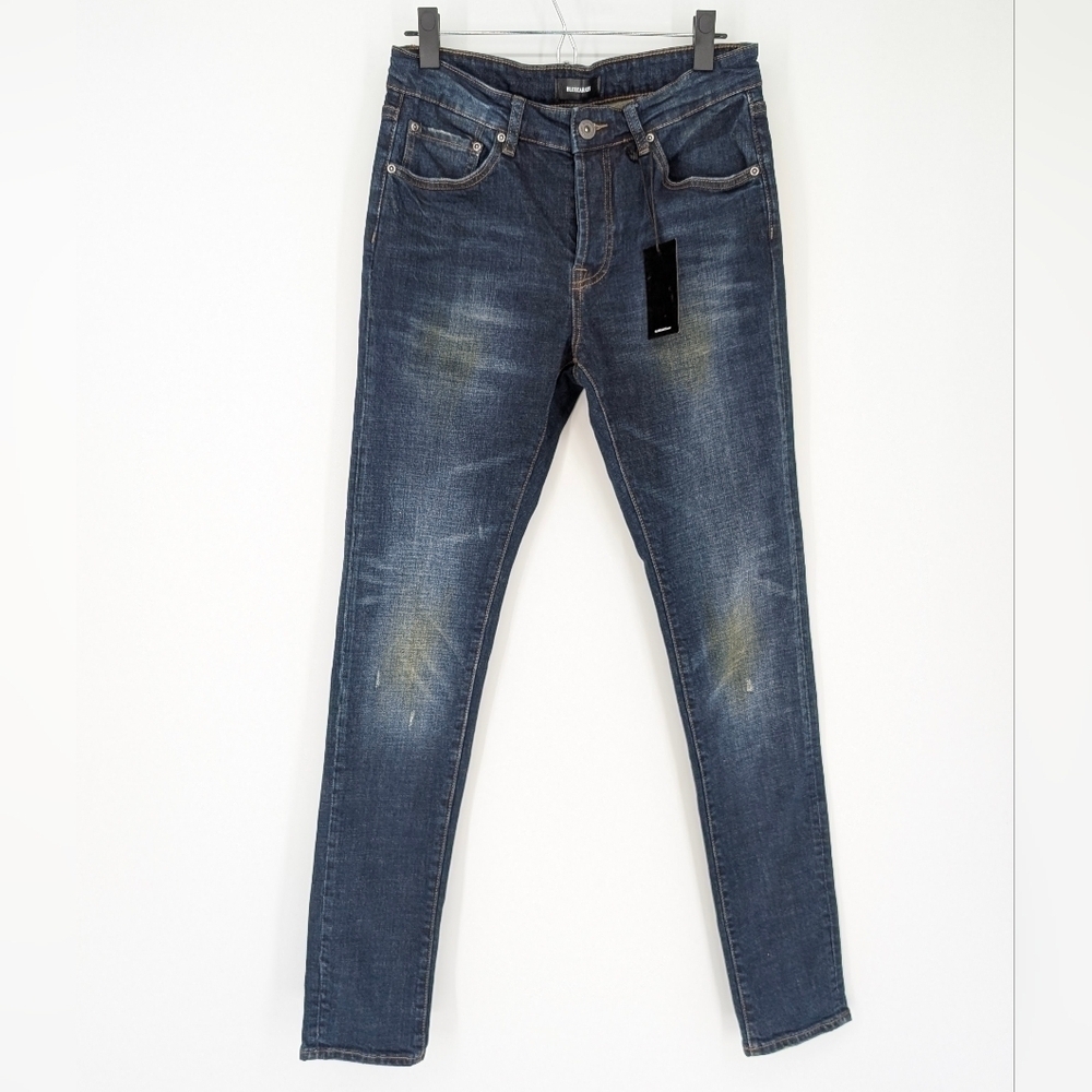 Bluecarats Men's Distressed Slim Fit Jeans SZ 31